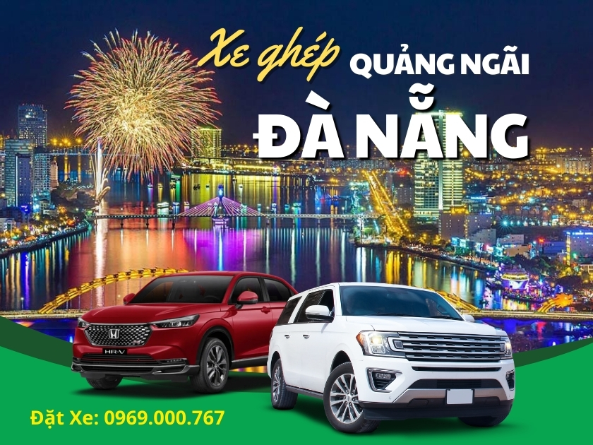 Xe ghép Quảng Ngãi đi Đà Nẵng